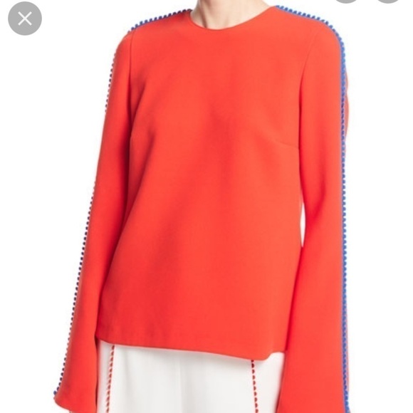 GALVAN London pom Sleeve Misti Blouse - Picture 4 of 13